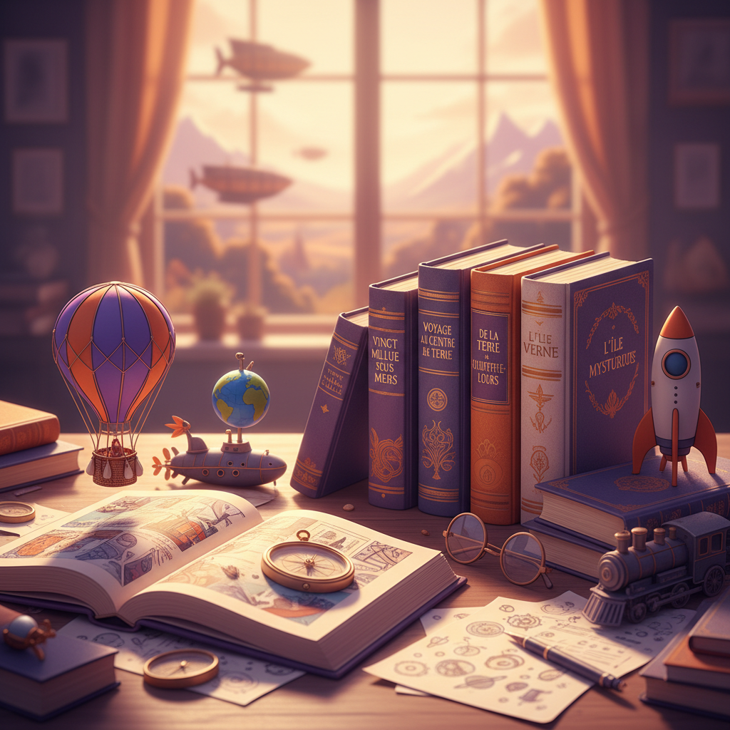 Jules Verne : 5 œuvres incontournables pour collégiens