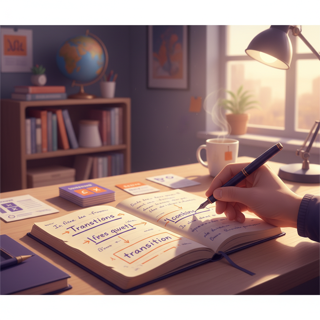 Phrase de transition en dissertation : guide complet